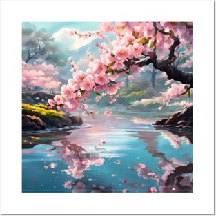 Cherry Blossoms in Spring Posters and Art